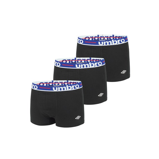 Lot de 3 Boxers coton noir <span itemprop=