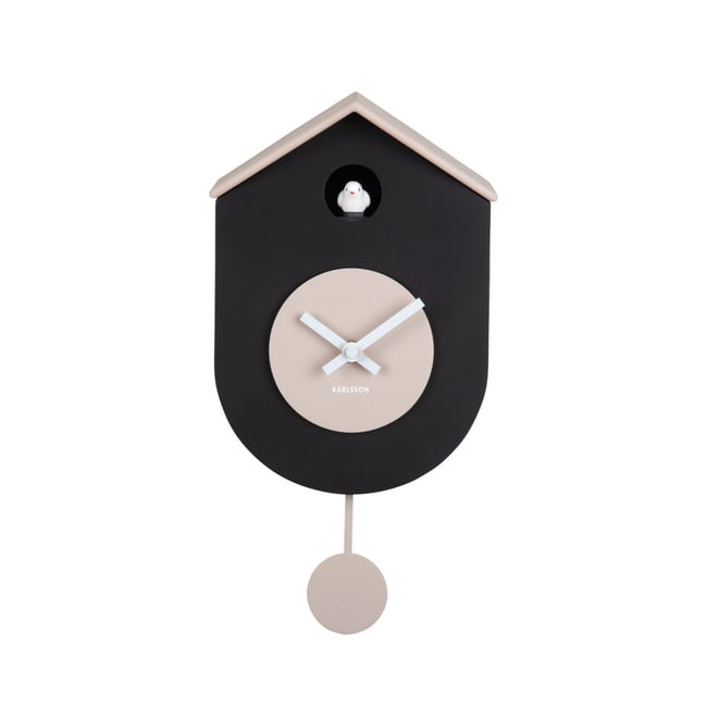 Horloge à pendule- GRATO CUCKOO Couleur noir <span itemprop=