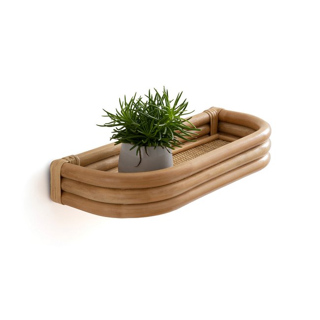 Wandplank in rotan L40 cm, Malu <span itemprop=