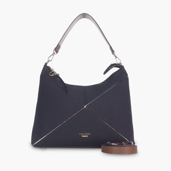 Sac hobo  Tamelia noir,doré <span itemprop=