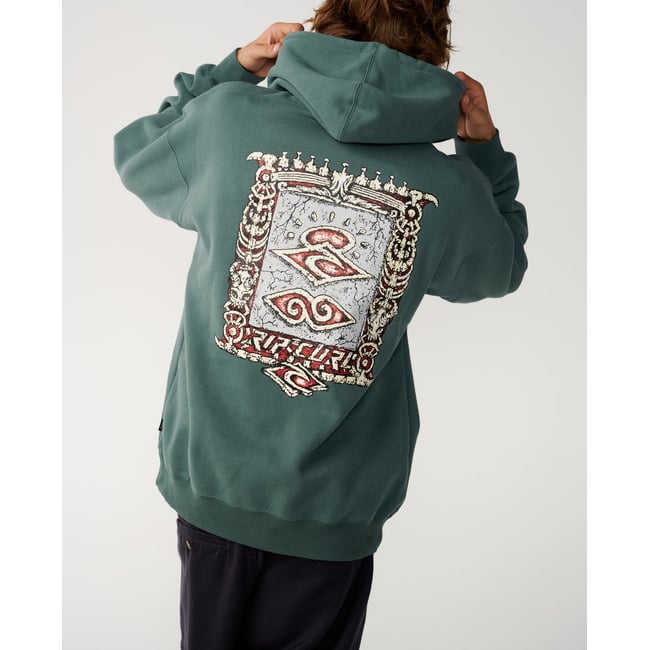 Sweat à capuche Disorder Boneyards muted green <span itemprop=