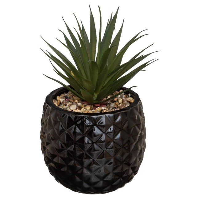 Plante artificielle ANANAS Couleur noir <span itemprop=