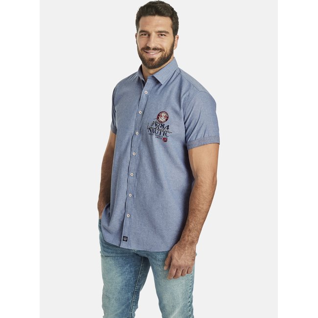 Lot de 2 chemises SVERKER blanc bleu <span itemprop=