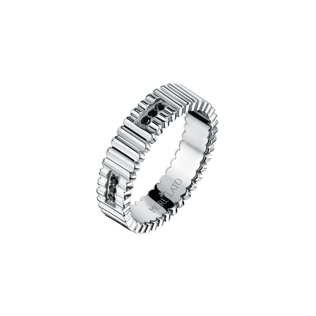 Bague en Acier, Pierre PP URBAN argent <span itemprop=