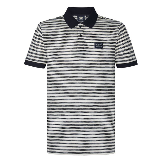 Polo às riscas azul <span itemprop=