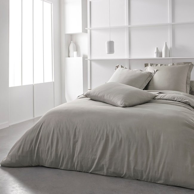Housse de couette 2 personnes uni coton ORGANIC - TODAY