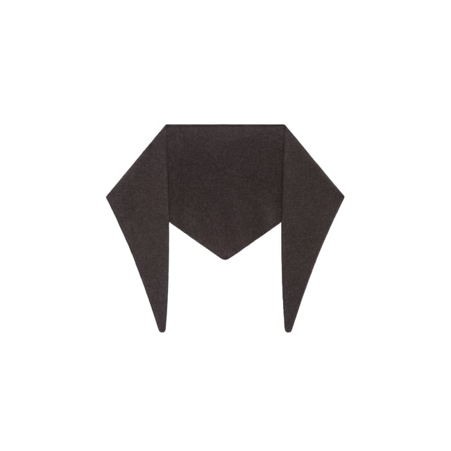 Écharpe cachemire MALONE marron foncé <span itemprop=