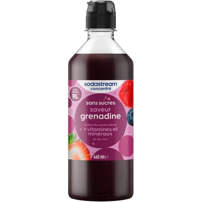 Concentré saveur grenadine sans sucres 440mL - SODASTREAM