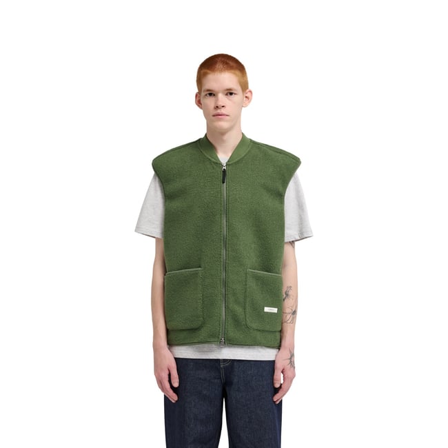 Veste en polaire SEFTON GILET vert bronze green <span itemprop=