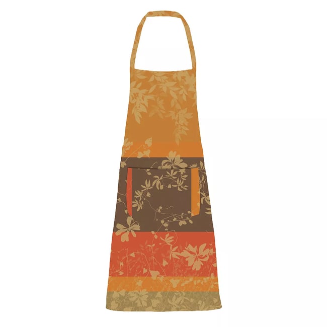 Tablier pur coton enduit MILLE LIERRES automne <span itemprop=