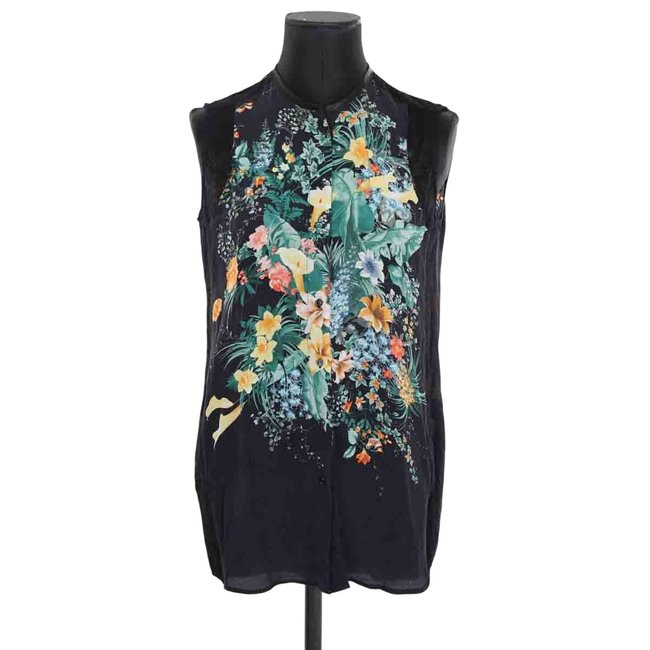 Blouse en soie - Très Bon État noir <span itemprop=