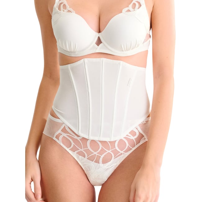 Serre-taille SHINY SECRET Mariage ivoire <span itemprop=