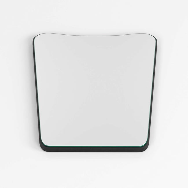 Miroir mural design géométrique ALIZÉA Couleur noir <span itemprop=