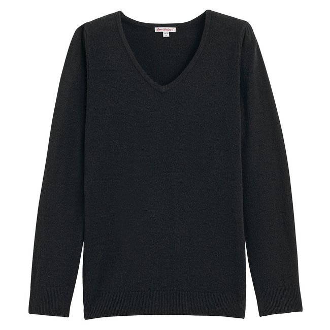 Pull col V, fine maille au toucher très doux - ANNE WEYBURN