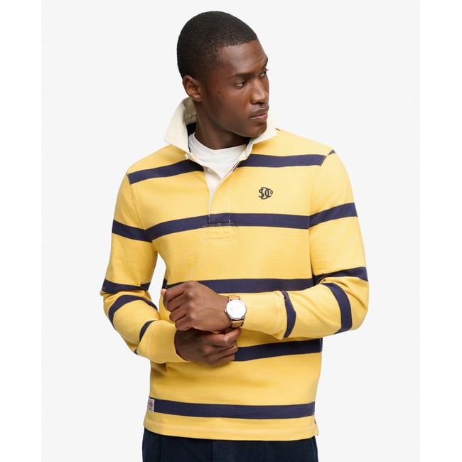 Polo Rugby Athletic Stripe coupe décontractée - SUPERDRY