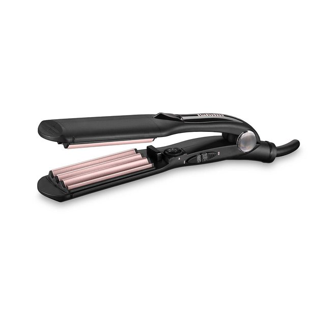 La plancha de estampación Crimper negro/dorado rosa <span itemprop=