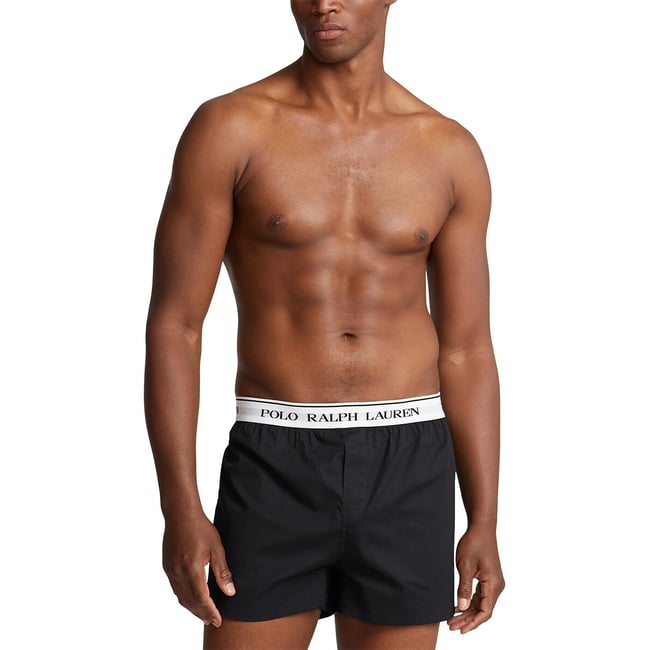 Lot de 3 caleçons en coton stretch noir + noir + noir <span itemprop=