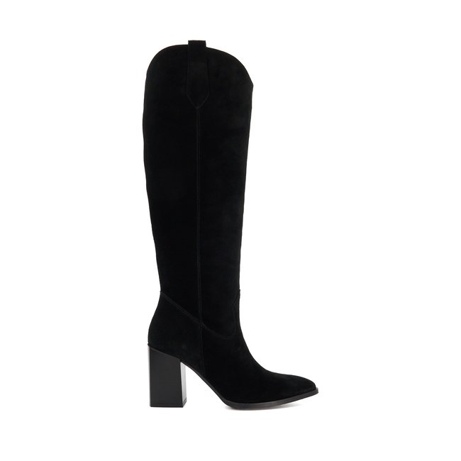 Bottes hauteur genou en daim - TAVERN - DUNE LONDON