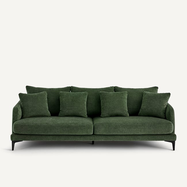 Canapé droit, 3 ou 4 places, en polyester mélangé, MODERNISTE - EMMANUEL GALLINA X AM.PM
