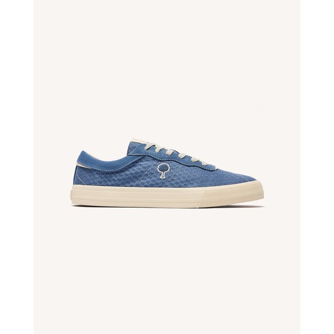 Tennis basses tissu suede NASHI NASHI bleu océan <span itemprop=