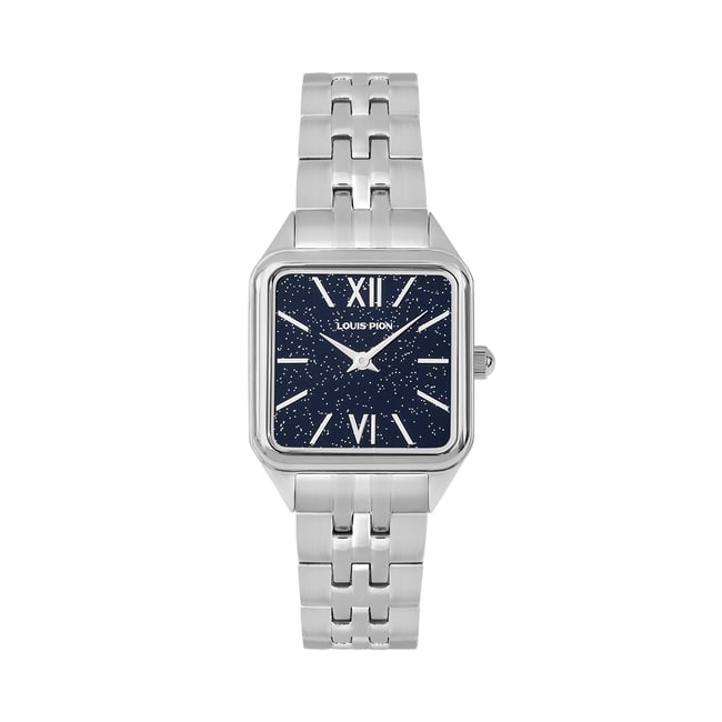 Montre Analogique Sienna Argent Bleu Fonc Argent Louis Pion La Redoute