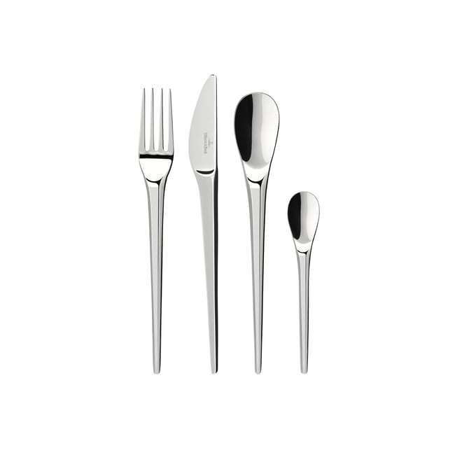Ménagère 24Pcs. NEWMOON Couleur stainless steel <span itemprop=