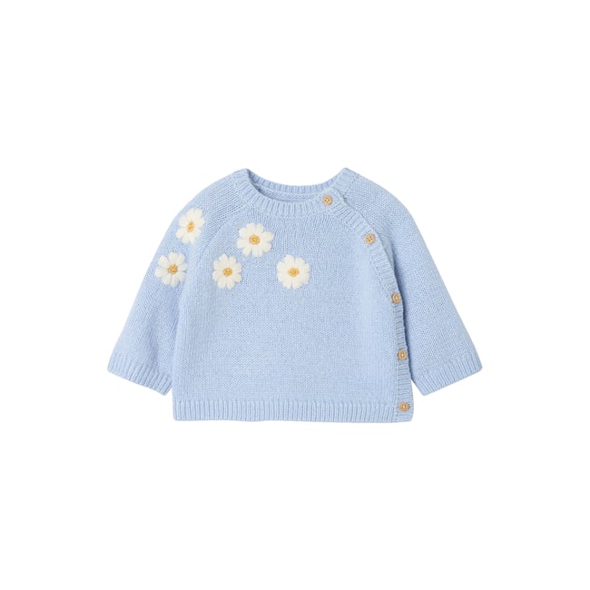 Pull naissance ouverture côté bleu ciel <span itemprop=