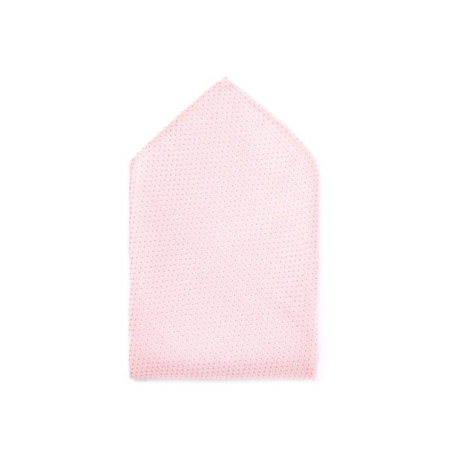 Pochette costume 100% motif zig zag rose clair/lanc <span itemprop=