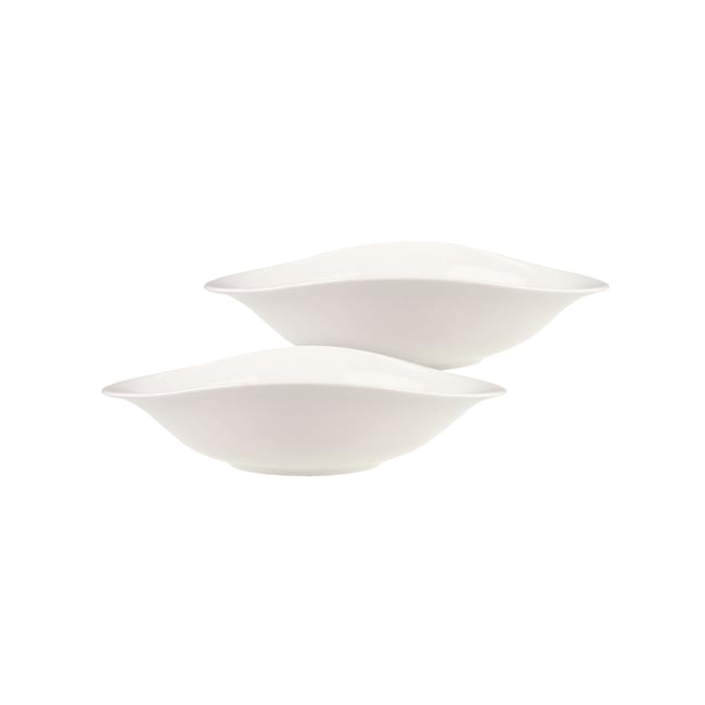 Ensemble D’assiettes À Pâtes 2 Pièces VAPIANO Couleur blanc <span itemprop=