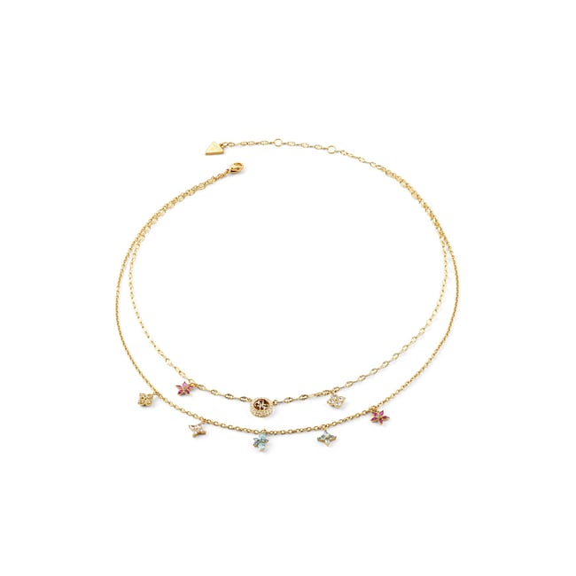 Collier Secret Garden fantaisie multicolore <span itemprop=