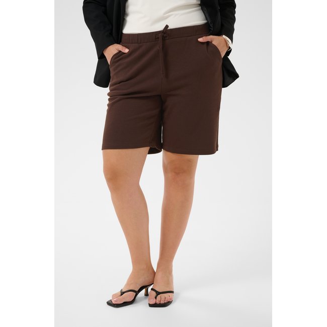 Shorts casual coupe ample marron coffee bean <span itemprop=