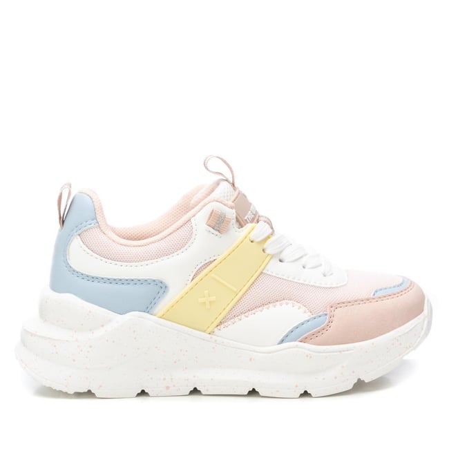 Baskets Plaine Lacets multicolore <span itemprop=