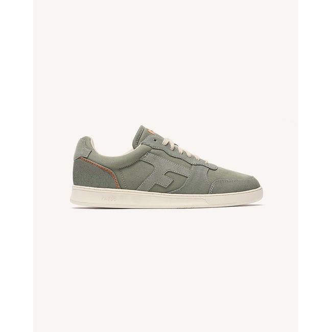 Baskets basses tissu HAZEL kaki foncé <span itemprop=