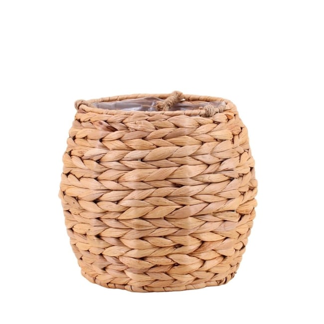Cache-pot à suspendre jacinthe d'eau 24x21cm Couleur naturel <span itemprop=
