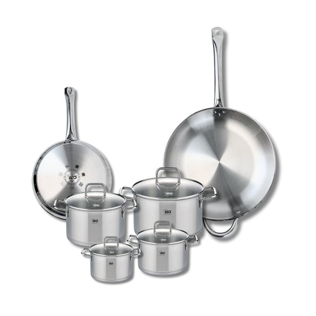 2 poêles 24/32cm + 4 faitouts 12/14/16/20cm PROFI CITRIN gris <span itemprop=