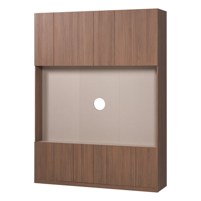 Meuble TV en décor chêne BUILD Couleur brun <span itemprop=