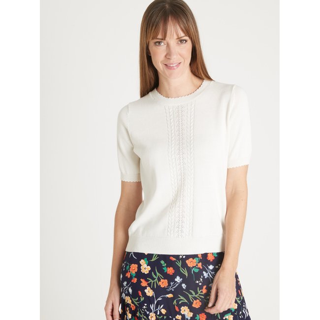 Pull torsadé manches courtes - DAXON
