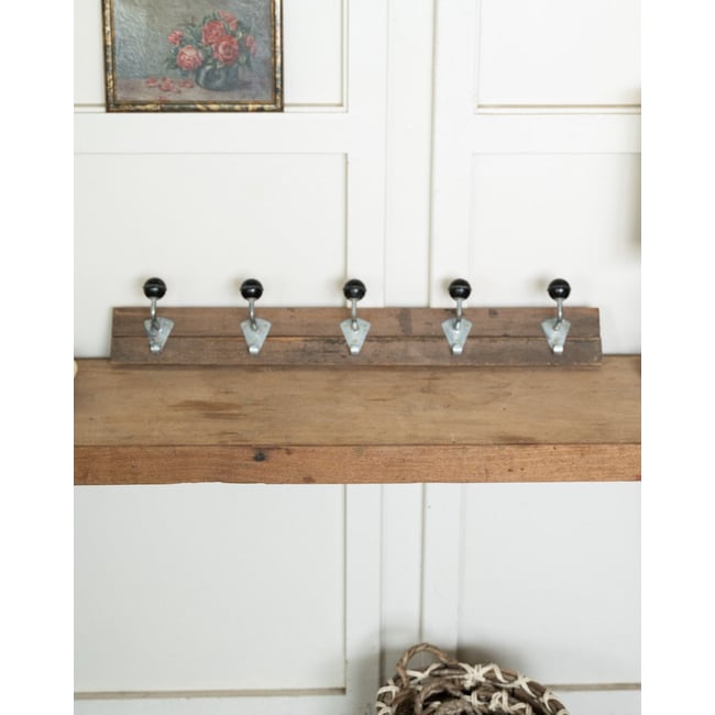 Porte-manteau de campagne en bois Max N°485 - Bon état Couleur bois foncé <span itemprop=