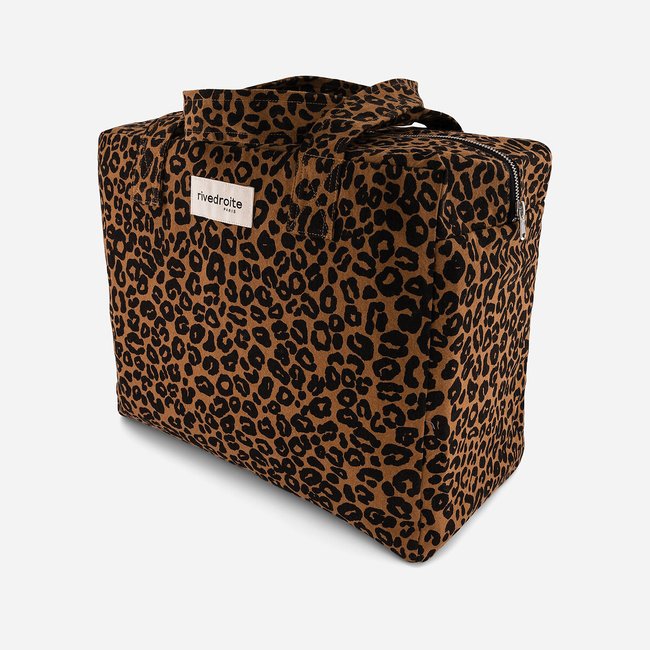 Celestin zip up bag in leopard print leopard print Rive Droite Paris La Redoute