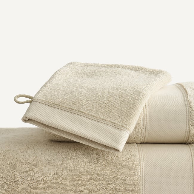 Lot de 2 gants de toilette 700 g/m², LEON - AM.PM