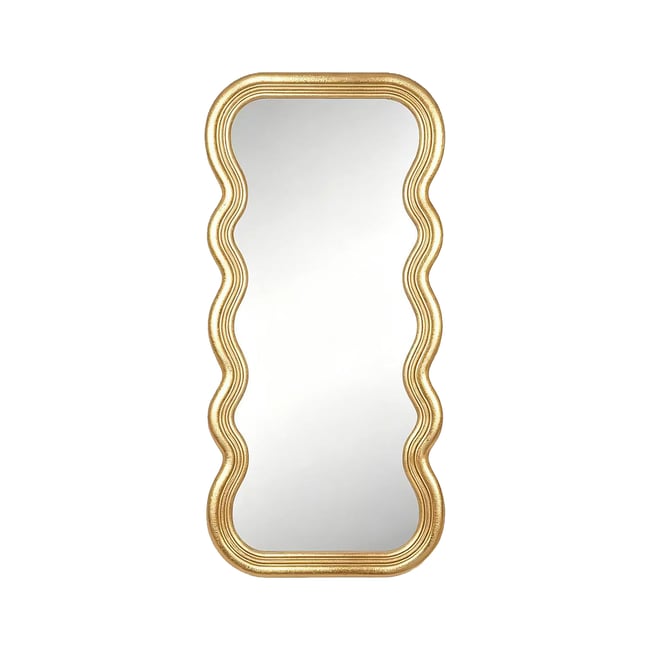 Miroir vagues 55x116cm Couleur or <span itemprop=
