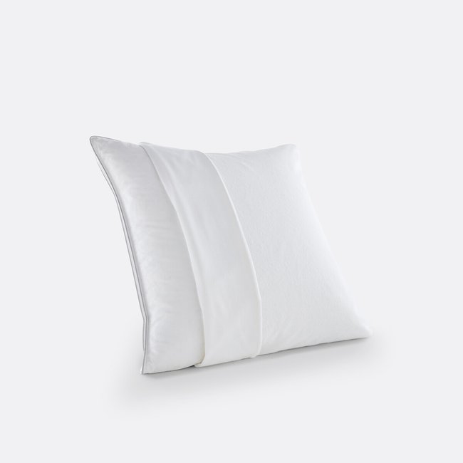 Protège oreiller molleton 100% coton Couleur blanc <span itemprop=