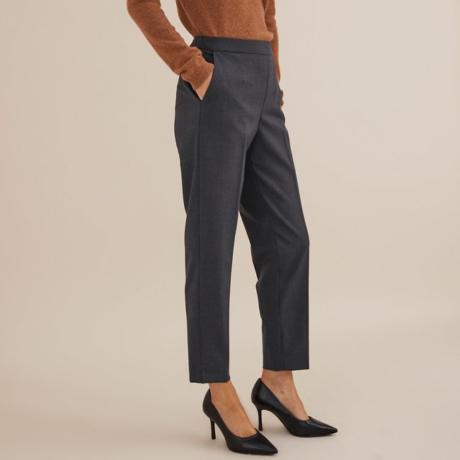 Pantaloni dritti 7/8, a maggioranza lana - ANNE WEYBURN