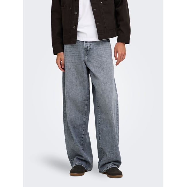 Jean À Jambe Large grise - medium grey denim 1 <span itemprop=