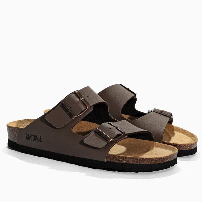 Sandales ATLAS pour homme marron <span itemprop=