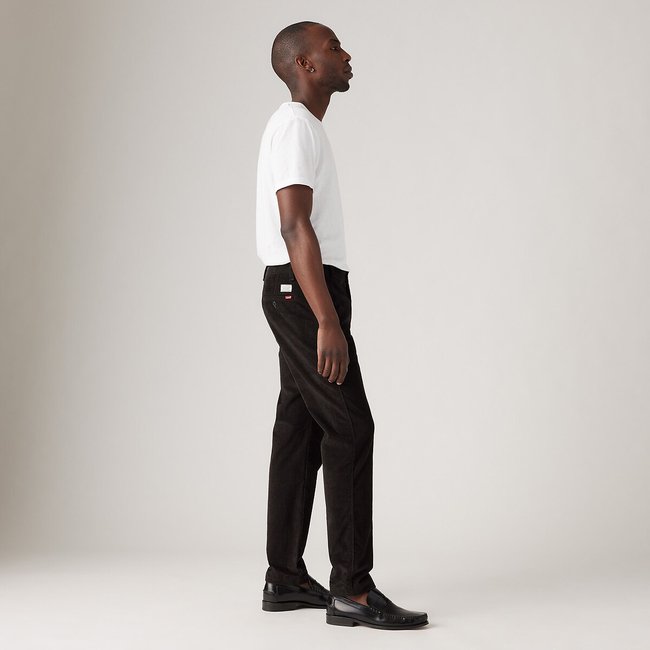 STD II Chinohose aus Cord schwarz <span itemprop=