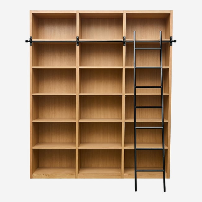 Bibliothèque bois CAMUS Couleur naturel clair <span itemprop=