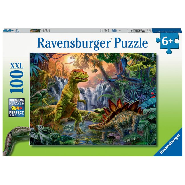 Puzzle 100 pièces XXL - L'oasis des dinosaures - RAVENSBURGER