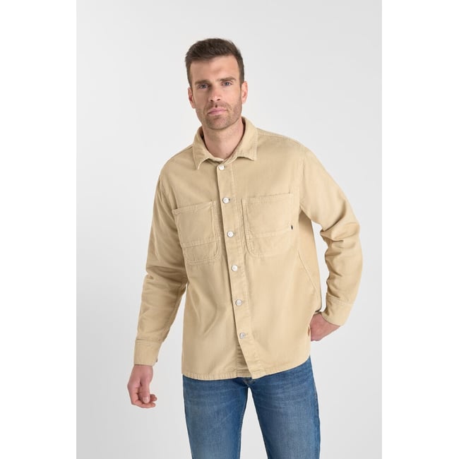 Chemise HISA beige <span itemprop=