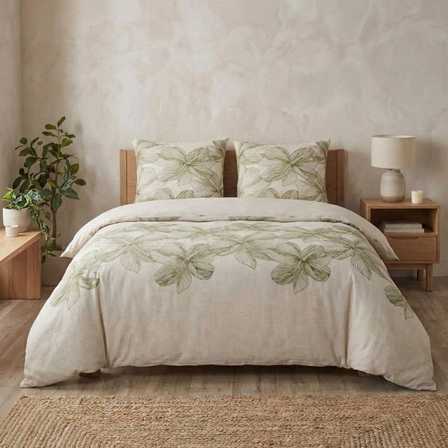 Parure de lit - Housse de couette Coton 57 fils multicolore <span itemprop=